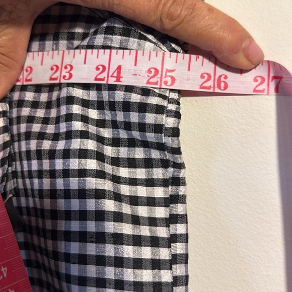 Tanjay petite large black/white gingham rose embroidery - Picture 6 of 8